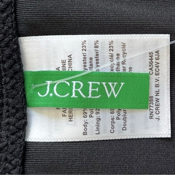 🌻NEW w.tag J. Crew Black Textured hipster full-coverage bikini bottoms Size 3X - Picture 6 of 10